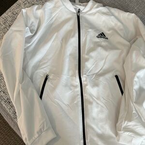 Adidas - Tennis Zip up Wind Breaker - Size M - White